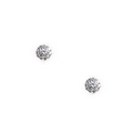 Carnation Stud Earrings - Rhodium Plating